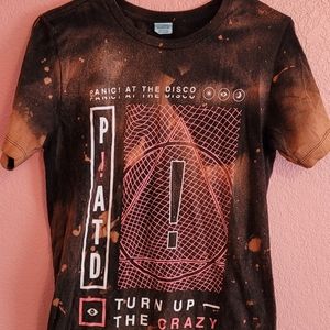 Panic! At The Disco acid wash tshirt